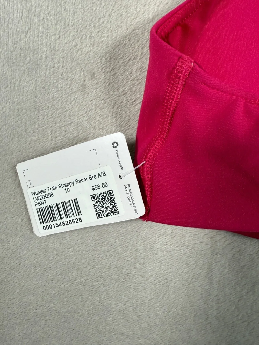 Lululemon Set Wunder Train Bra Size 10 and Wunder Train 25” Leggings Size 8 NWT